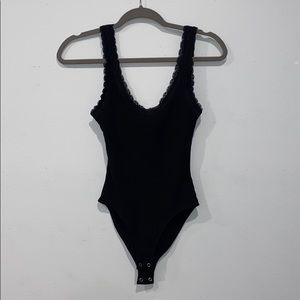 Black lace bodysuit